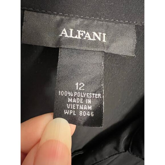 Alfani Black Zip Front Utility Shirt Dress Size 12 - Picture 5 of 7